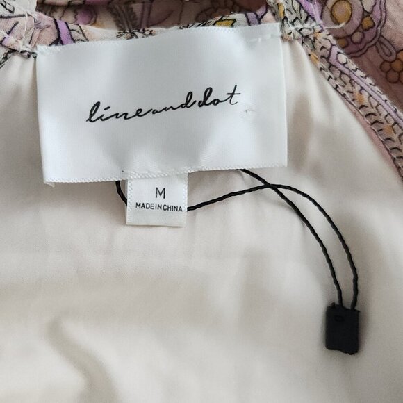 Line and Dot Bohemian Style Maxi Paisley Print Dress Size M - Picture 7 of 9